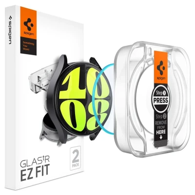 Afbeelding van Spigen EZ Fit Gehard Glas Clear Screenprotector Samsung Galaxy Watch 7 44mm 2 Pack
