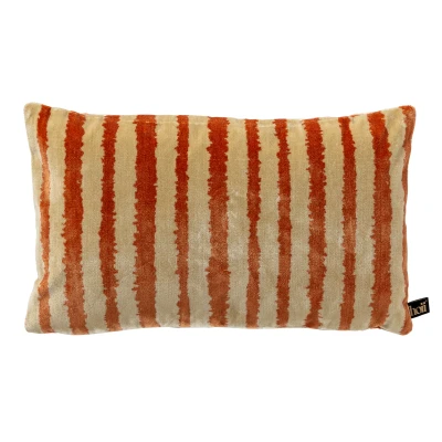 Afbeelding van Hoii LORENZO Sierkussen 30x50 cm Potters Clay Oranje Multicolor met duurzame kussenvulling
