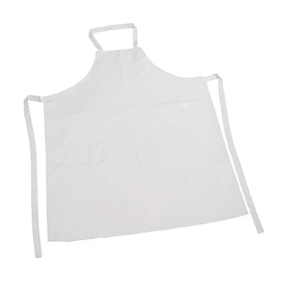 Afbeelding van Nastami Kinderschorten om te beschilderen 10 stuks schort voor kinderen koken, bakken, schilderen, 100% katoen, 45 x 60 cm, wit