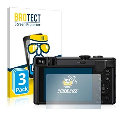 Afbeelding van BROTECT Glas Screen Protector voor Panasonic Lumix DMC TZ80 (3 Stuks) Schermbeschermer [9H Hardheid, Beschermglas Folie niet Gehard Glas]
