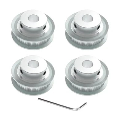 Afbeelding van Super Print GT2 Pulley Katrol 40 Teeth tanden 8mm Bore Width 6mm Timing Belt Aluminum 40T Wheel for 3D Printer,CNC (4pcs)