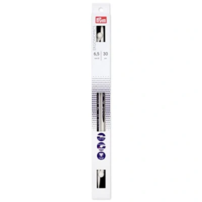 Afbeelding van Prym 190 309 Ferro da Maglia ergonomico a Punto Singolo, 6,5 mm/30 cm, Bianco, Taglia unica
