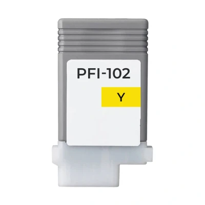 Afbeelding van Huismerk Canon PFI 102Y Inktcartridge Geel