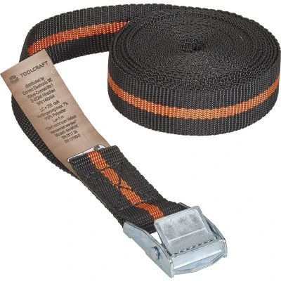 Afbeelding van TOOLCRAFT Klemband Trekkracht (lc) vastbinden (enkel/direct)=125 daN (l x b) 5 m 25 mm Klemslot