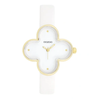 Afbeelding van OOZOO Timepieces Goudkleurige horloge met leren band C11520