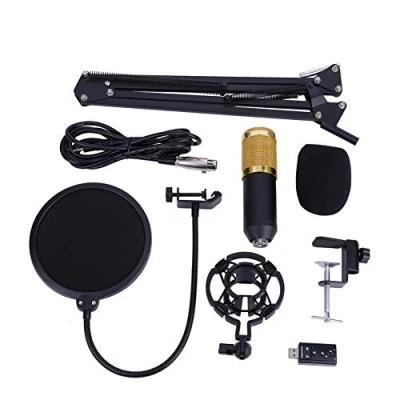 Afbeelding van BM800 Microfono a Condensatore con Shock Mount, Professionale Braccio Regolabile, Studio Radiotelevisivo &amp; Registrazione Set