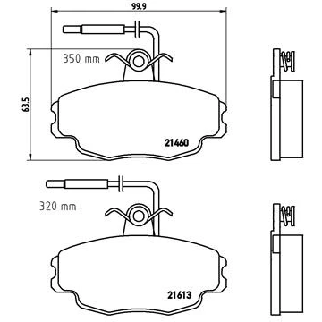 Afbeelding van Brembo Remblokset P 61 043