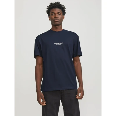 Afbeelding van Jack &amp; Jones Jorvesterbro Tshirt print, Heren, Maat: Large, Sky captain