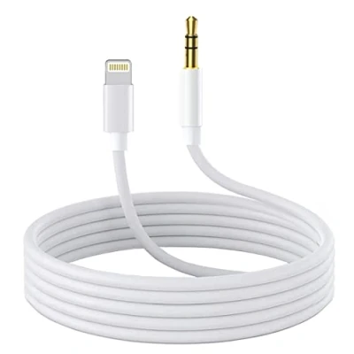 Afbeelding van Lightning naar 3,5 mm audiokabel, compatibel met iPhone 13/12/11/XR/XS/X/8/7/6 Plus/SE 2, iPad