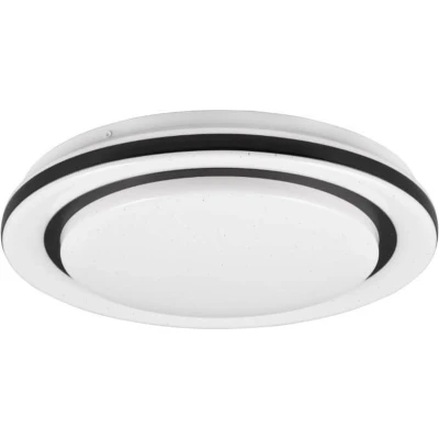 Afbeelding van REALITY CARTIDA Plafondlamp Wit incl. 1x SMD 17W Lichtkleur instelbaar RGB Sterreneffect Afstandsbediening