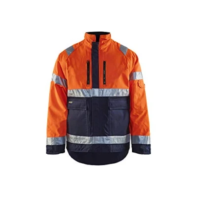 Afbeelding van Blåkläder 4827 1977 Winterjas High Vis Oranje/Marineblauw maat 4XL