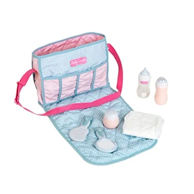 Afbeelding van Theo Klein 1653 Baby Coralie luiertas voor poppen Met accessoires: flesje, luier, zalfpotje en nog veel meer Speelgoed kinderen vanaf 3 jaar