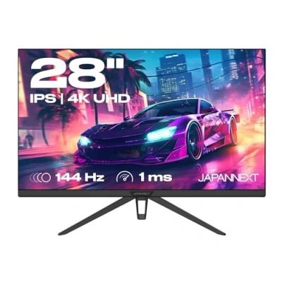 Afbeelding van JAPANNEXT Gamer PC Monitor 28&quot; IPS Paneel 4K UHD 16:9 3840x2160 HDM 2.1 2xDP 144hz 1ms Blauw Licht Filter Flikkervrije Technologie G Sync/FreeSync JN 280IPS144UHDR