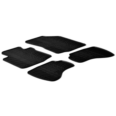 Afbeelding van Gledring Rubbermatten passend voor Citroen C1 / Peugeot 107 Toyota Aygo 2010 (T profiel 4 delig + montageclips)
