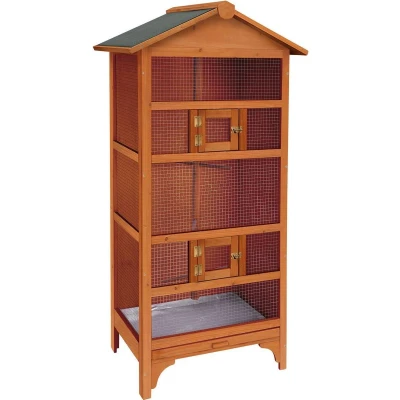 Afbeelding van Voliere Hout Nevada Bruin