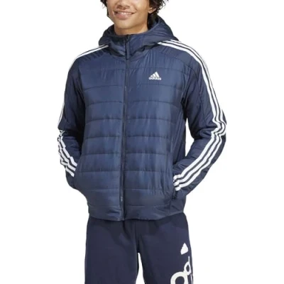 Afbeelding van adidas Heren Essentials 3 Stripes Insulated Hooded Hybrid Jacket, Legend Ink, L