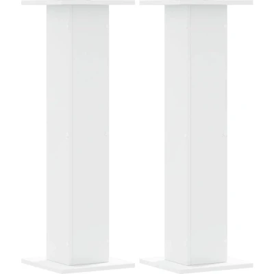 Afbeelding van vidaXL Speakerstandaards 2 st 30x30x95 cm bewerkt hout wit