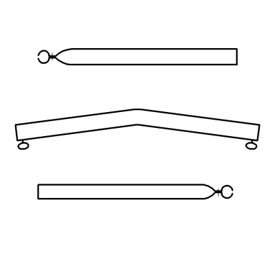 Afbeelding van Umefa Campking Daksteungebogen 22 19 Mm 170 250 Cm Zilververzinkt Staal
