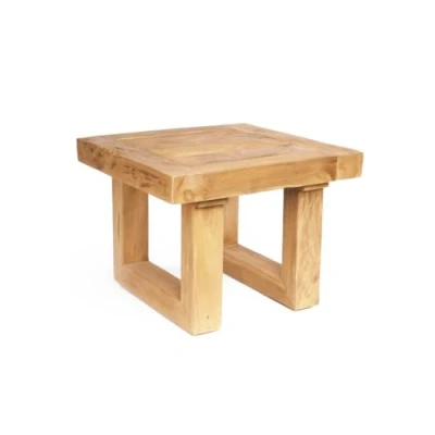 Afbeelding van De Reclaimed Teak Bijzettafel Naturel Default Majorr