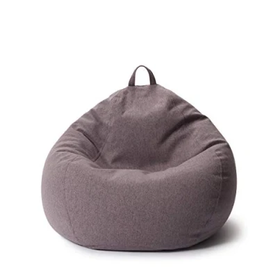 Afbeelding van Lumaland Zitzak Comfort Line 80x90x50cm &amp; Meer dan 1,5 Mil. aanpasbare EPS Korrels Indoor Bean Bag Chair Gaming Stoel Comfortabele Beanbag voor Binnen Zachte Wasbare Hoes [Donkerblauw]