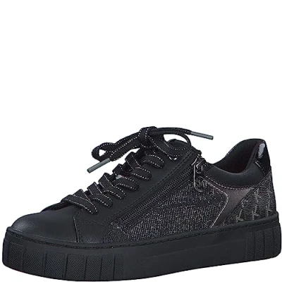 Afbeelding van MARCO TOZZI dames 2 83700 41 Sneaker, Black Comb, 42 EU