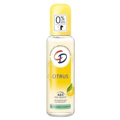 Afbeelding van CD BIO Citrus Deo verstuiver, 75 ml, pompverstuiver zonder aluminiumzouten, langdurige bescherming voor 48 uur, veganistisch huidverzorgingsproduct, geschikt de gevoelige huid