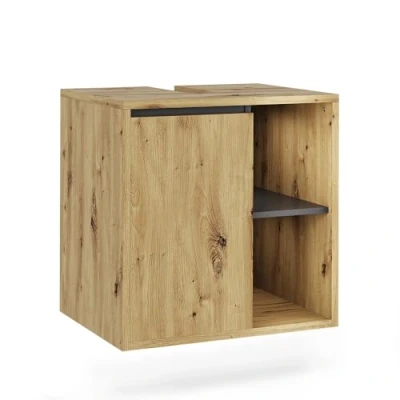Afbeelding van Vicco ViolaWastafelonderkast 60 x cm met open vakken Artisanaal/grijs