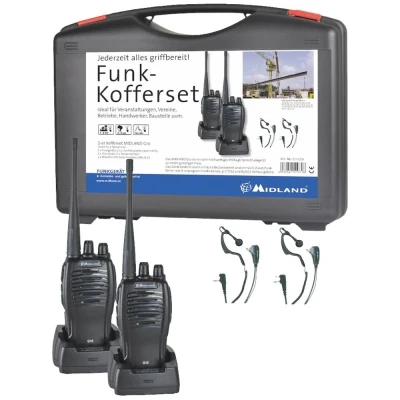 Afbeelding van Midland G10 Pro PMR 2er Handwerker Koffer C1107.S1 portofoon Set van 2 stuks