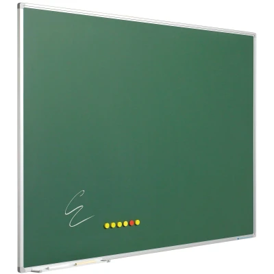 Afbeelding van Krijtbord Softline profiel 8mm, emailstaal groen 100x200 cm