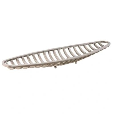 Afbeelding van Middenstuk Home ESPRIT Zilverkleurig Modern Verchroomd 51 x 12 6 cm