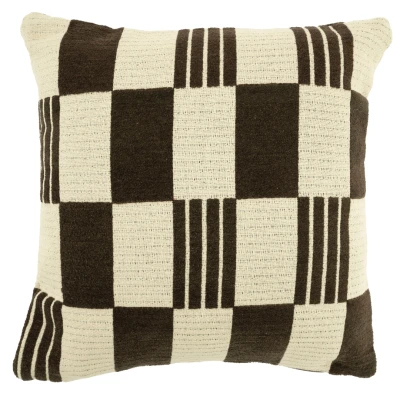 Afbeelding van By Boo Pillow Twist 45x45 cm brown