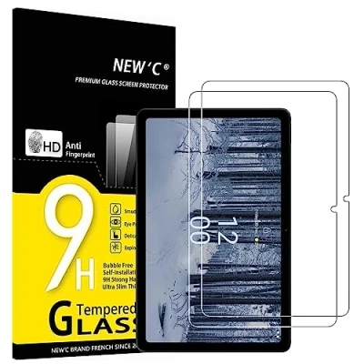 Afbeelding van NEW&#039;C 2 Stuks, Screenprotector voor Nokia T21,Gehard Glass Schermbeschermer Film 0.33 mm ultra transparant, resistent