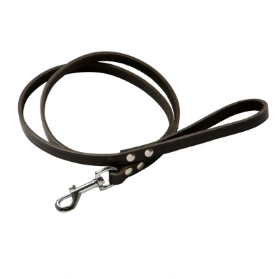 Afbeelding van Adori Looplijn Soft Met Print Donkerbruin Hondenriem 130x1.4 cm
