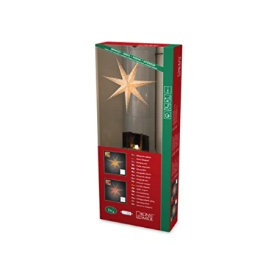 Afbeelding van Konstsmide 2912 280 Kerstster Gloeilamp, LED Goud Uitgestanst motief, Schakelaar