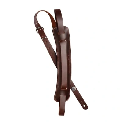 Afbeelding van D&quot;;Addario John Lennon Leather Guitar Strap Brown gitaarband