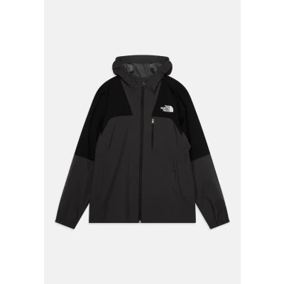 Afbeelding van The North Face TEEN HIKE Packable Shell Unisex Regenjas voor kinderen, Maat: 116 119, Black/asphalt grey