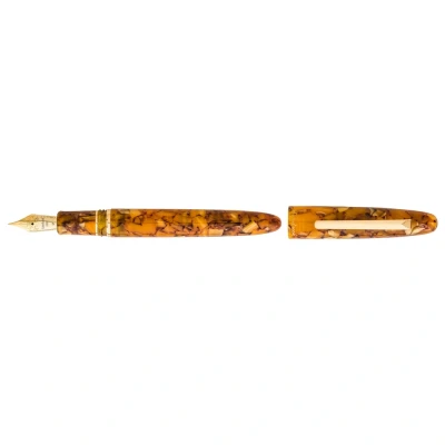 Afbeelding van Esterbrook Estie Honeycomb E426 M, vulpen, geel/oranje, gemarmerd, 1 stuk (1 stuk)