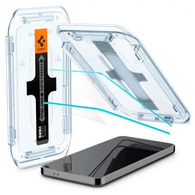Afbeelding van 2 Pack Screenprotectors Samsung Galaxy S24: Spigen GLAStR Fit Duo + Applicator