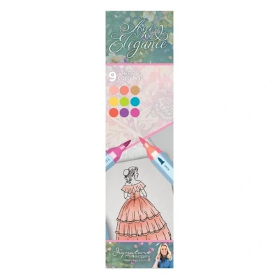 Afbeelding van Sara Signature Age of Elegance TriColour Aqua Pens set a 3 stuks
