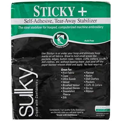 Afbeelding van Sulky Kleverige Zelfklevende Tear Away Stabilizer 22,5 x 36&quot;