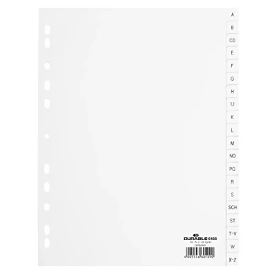 Afbeelding van Durable Tabblad PP DIN A4 A Z, 20 delig