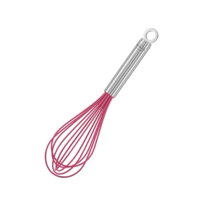 Afbeelding van RÖSLE Sneeuwborstel Pink Charity Edition, roestvrij staal 18/10, siliconen roze, temperatuurbestendig tot 220 C, vaatwasmachinebestendig, lengte 27 cm