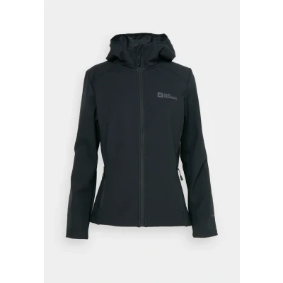 Afbeelding van Jack Wolfskin Bornberg Hoody Softshelljas, Dames, Maat: 3XL, Black
