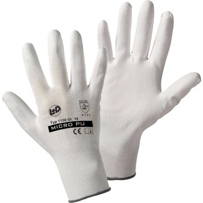 Afbeelding van L+D Micro PU knitted 1150 8 Werkhandschoen Nylon Maat (handschoen): 8, M EN 388 Cat II 1 paar