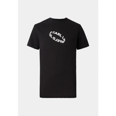 Afbeelding van Karl Lagerfeld Jeans SLIM RING TEE Tshirt print, Heren, Maat: XS, Black