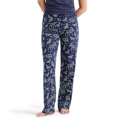 Afbeelding van Little Blue House Dames jersey broek pyjamabroek pyjama, dierensterrenbeelden, klein, Dierlijke sterrenbeelden, S