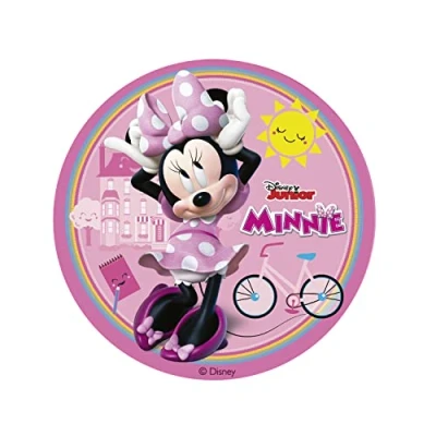 Afbeelding van Dekora 231389 Cake Topper SUIKER VRIJ voor MINNIE MOUSE fans 15.5cm Eetbaar