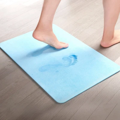 Afbeelding van Absorberende Badmat Anti slip Blauw
