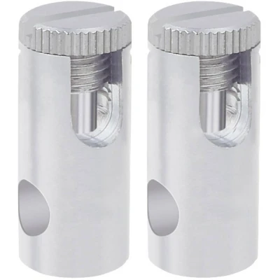 Afbeelding van Paulmann 97283 12V kabelsysteemcomponenten Stroomaansluiting Set van 2 stuks Chroom (mat)