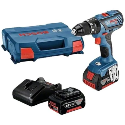 Afbeelding van Bosch GSB 18V 28 Li Ion accu klopboor /schroefmachine set (2x 3.0Ah accu) in koffer